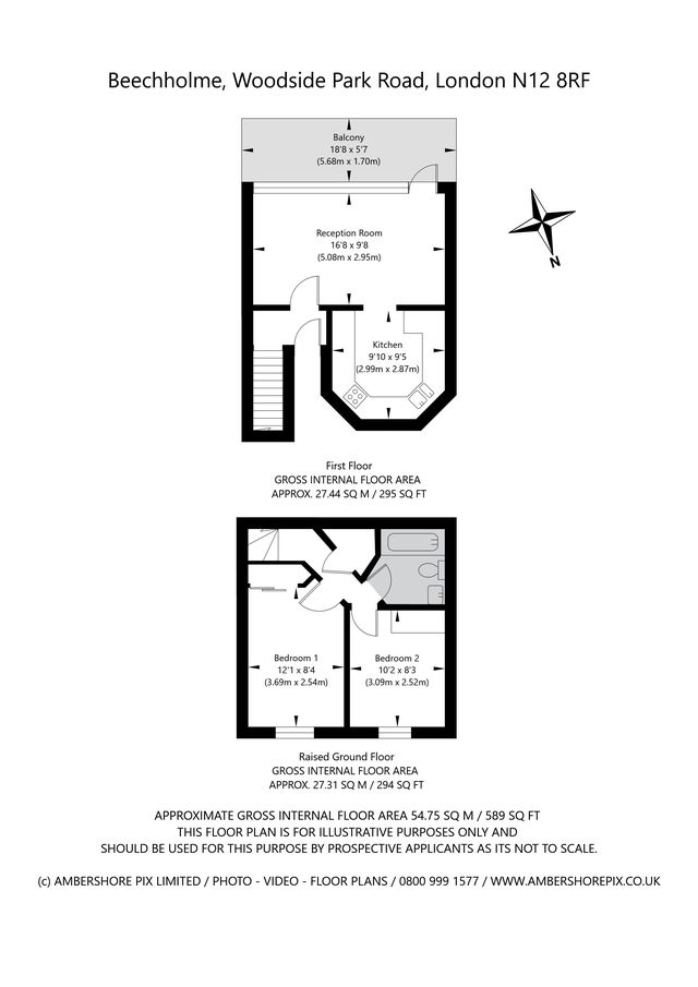 Floorplan of Woodside Park Road, North Finchley, London, N12 8RF